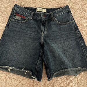 Hollister Women's Black Denim Jean Shorts